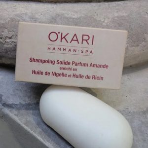 Shampoing solide Parfum amande douce – Cosmétique orientale O’kari